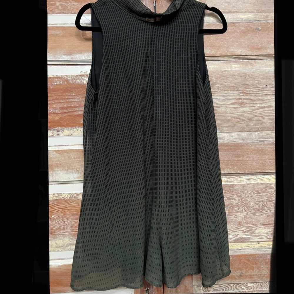 Hunter green and navy romper